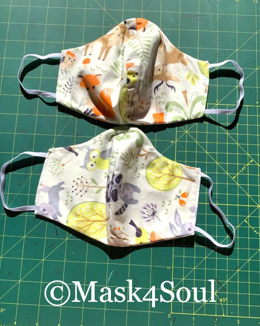 Kids Pattern Face Masks