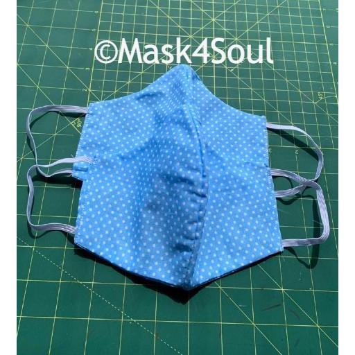 Double-Sided Adult Washable Cloth Masks (Blue Louis Vuitton