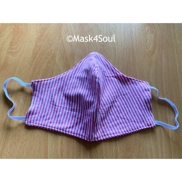 [Pack of 3] Reusable Washable  Cup Style Fabric Face Masks Handmade In Canada - Mask4Soul