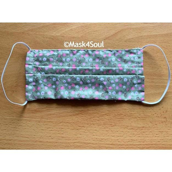Reusable Washable Pleated Style Fabric Face Mask Handmade In Canada